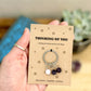 Thinking Of You Gift For Her, Emotional Support Crystal Keyring, Cheer Up Keepsake, Get Well Soon Keychain, Letterbox Gift