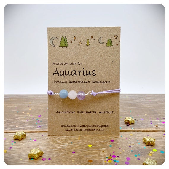 Choose Your Sign Zodiac Crystal Bracelet, Horoscope Gift, Astrology Birthstone Anklet, Personalised Star Sign Gift