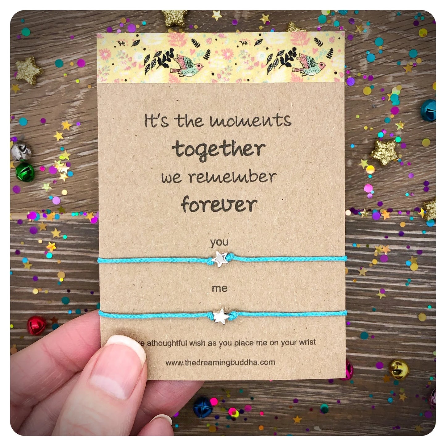 Moments Together Wish Bracelet, Family Together Gift, Friendship Together Wishlet, Miss You Gift