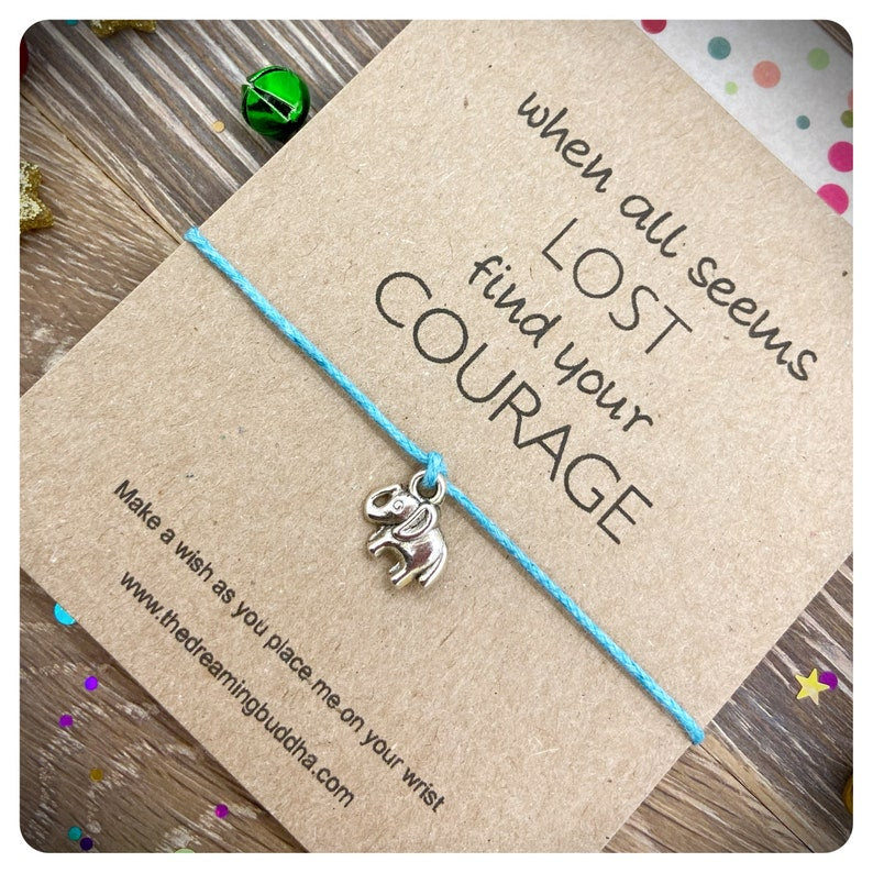 Courage Strength Hope Bracelet, Dont Give Up Wish Bracelet, When All Seems Lost