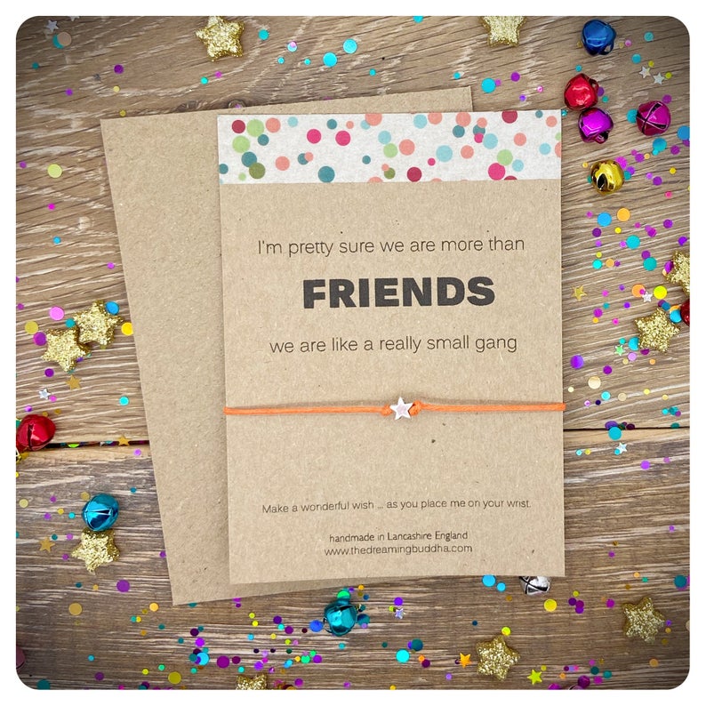 We’re Like A Really Small Gang Card, Gifts For BFFs Best Friend, Friendhip Bracelet, Funny Card Gift For Friend