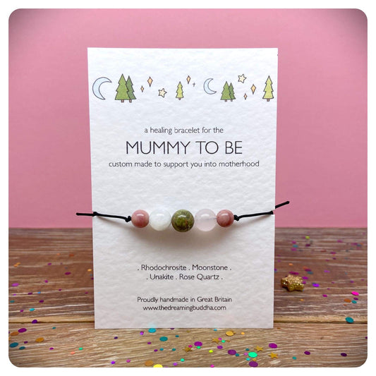 Mummy To Be Crystal Bracelet, Gift From Bump, Baby Shower Pregnancy Present