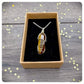 Tigers Eye Crystal Point Pendant, Encouragement Gift For Her, Wire Wrapped Gemstone Necklace, Personalised Genuine Crystal Jewellery