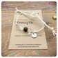 Natural Crystal Strength Bracelet, Gemstone Courage Anklet, Inner Strength Gift, Loss and Grief Jewellery, Thinking of You Postal Gift