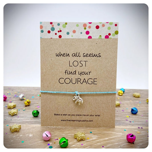 Courage Strength Hope Bracelet, Dont Give Up Wish Bracelet, When All Seems Lost