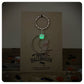 Cat Moon Keychain, Halloween Keyring, Glow In The Dark Bag Charm. Personalised All Hallows Gift
