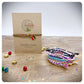 Good Luck Friendship Bracelet, Good Luck Card, Personalised Keepsake Braided Bracelet