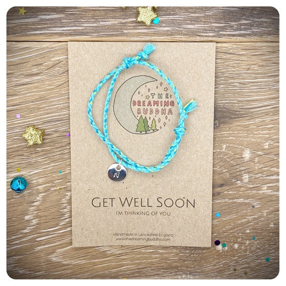 Get Well Soon Bracelet Gift, Illness Friendship Bracelet, Get Well Soon Card, Pick Me Up Gift