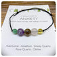 Healing Crystal Bracelet For Anxiety, Crystals For Relaxing, Anti-Anxiety Support Bracelet