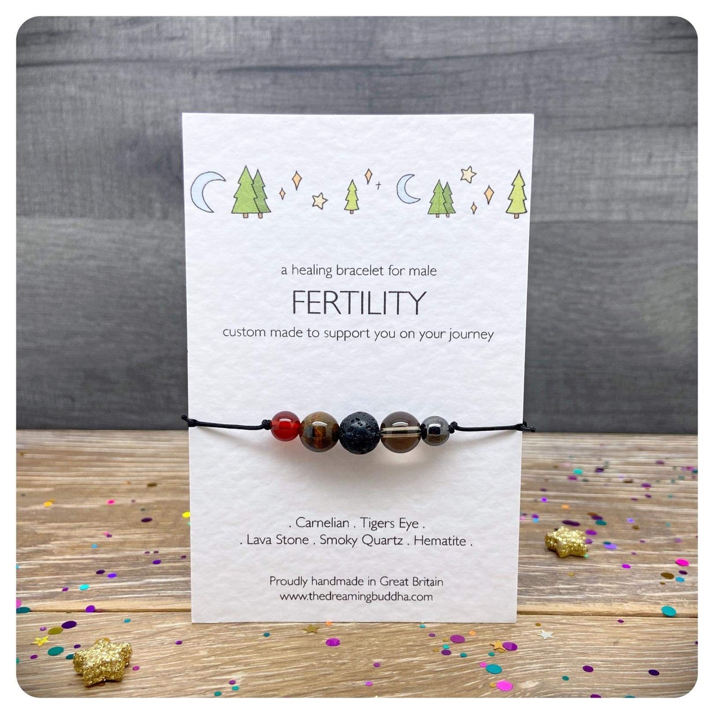 Mens Fertility Bracelet, Daddy To Be Gift For Husband, Baby Shower Present For Dad