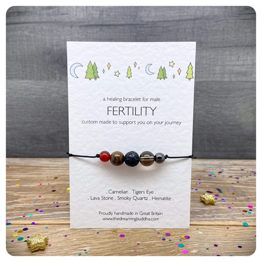 Mens Fertility Bracelet, Daddy To Be Gift For Husband, Baby Shower Present For Dad