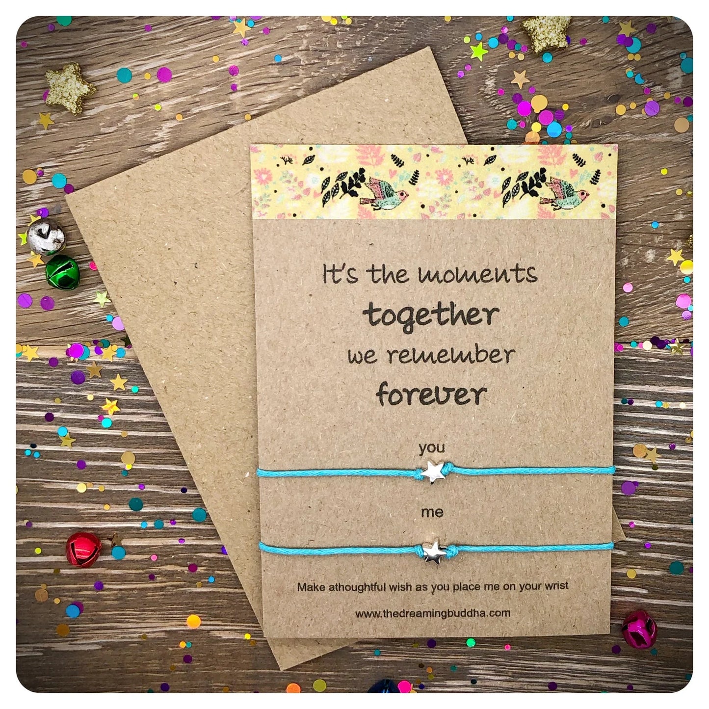 Moments Together Wish Bracelet, Family Together Gift, Friendship Together Wishlet, Miss You Gift