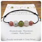 Pregnancy Support Crystal Bracelet, Baby Shower New Mum Parent Gift, Adjustable Gemstone Bracelet