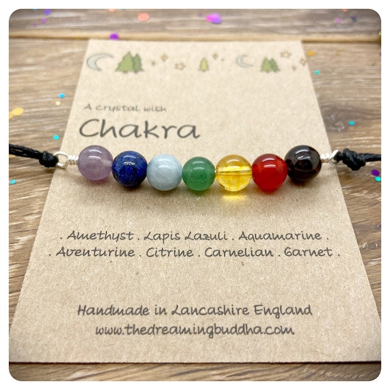 7 Chakra Bracelet, Protection Crystal Healing, Gemstone Chakra Anklet, Energy Bracelet Men & Woman, Wire Wrapped Crystals