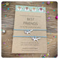 Best Friend Fox Wish Bracelets, Double Friendship Card, One For You For Me Gift, BFF Present