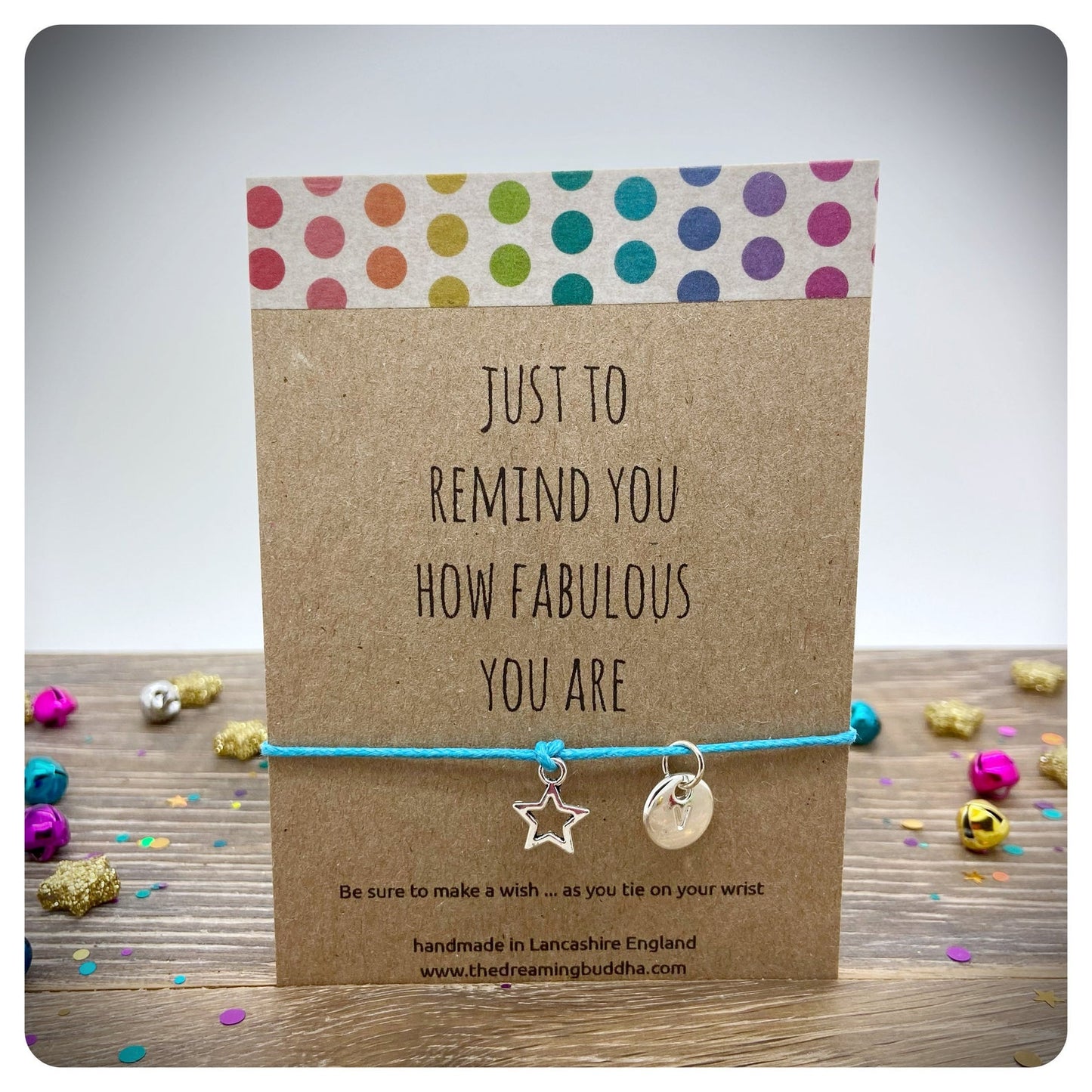 Just to Remind You How Fabulous You Are, Fabulous Wish Bracelet, You Are Fabulous Card, Inspirational Wish Bracelet, Thinking Of You Gift
