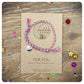 Just For You Braided Friendship Bracelet, For You Card, Small Personalised Gift