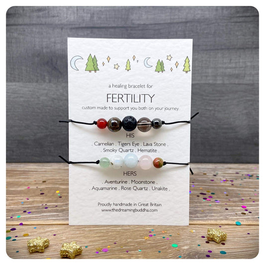 His and Hers Fertility Support Bracelet, Couples Fertility Bracelets, IVF Journey Gift