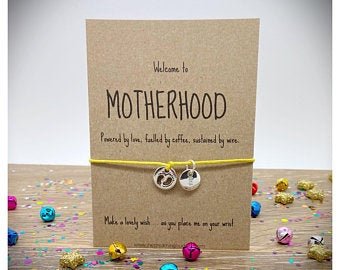 Welcome To Motherhood Card, New Mum Gift, Push Present, Baby Shower Gift, Funny Gift For New Mummy