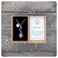 Amethyst Wire Wrapped Pendant Necklace, Personalised Crystal Gift, Mothers Day Gemstone Present, Birthday Letterbox Crystal Gift