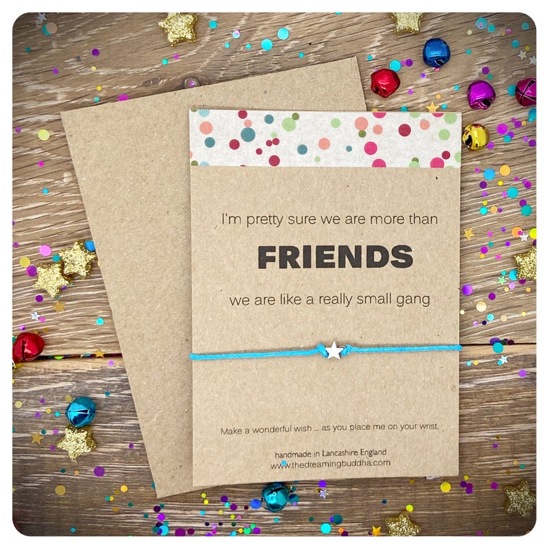 We’re Like A Really Small Gang Card, Gifts For BFFs Best Friend, Friendhip Bracelet, Funny Card Gift For Friend