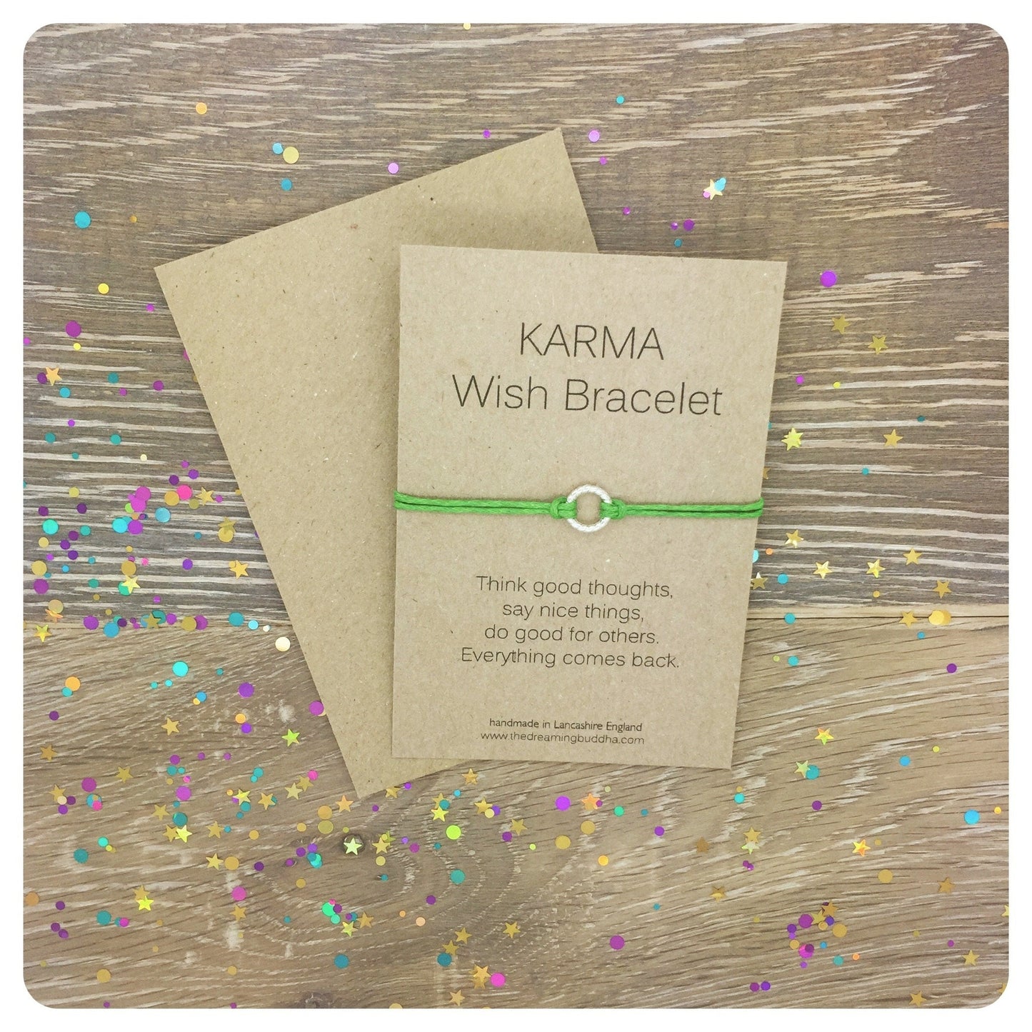 Dainty Karma Bracelet, Karma Circle Wish Bracelet, Yoga Gift, Gift For Yoga Lover