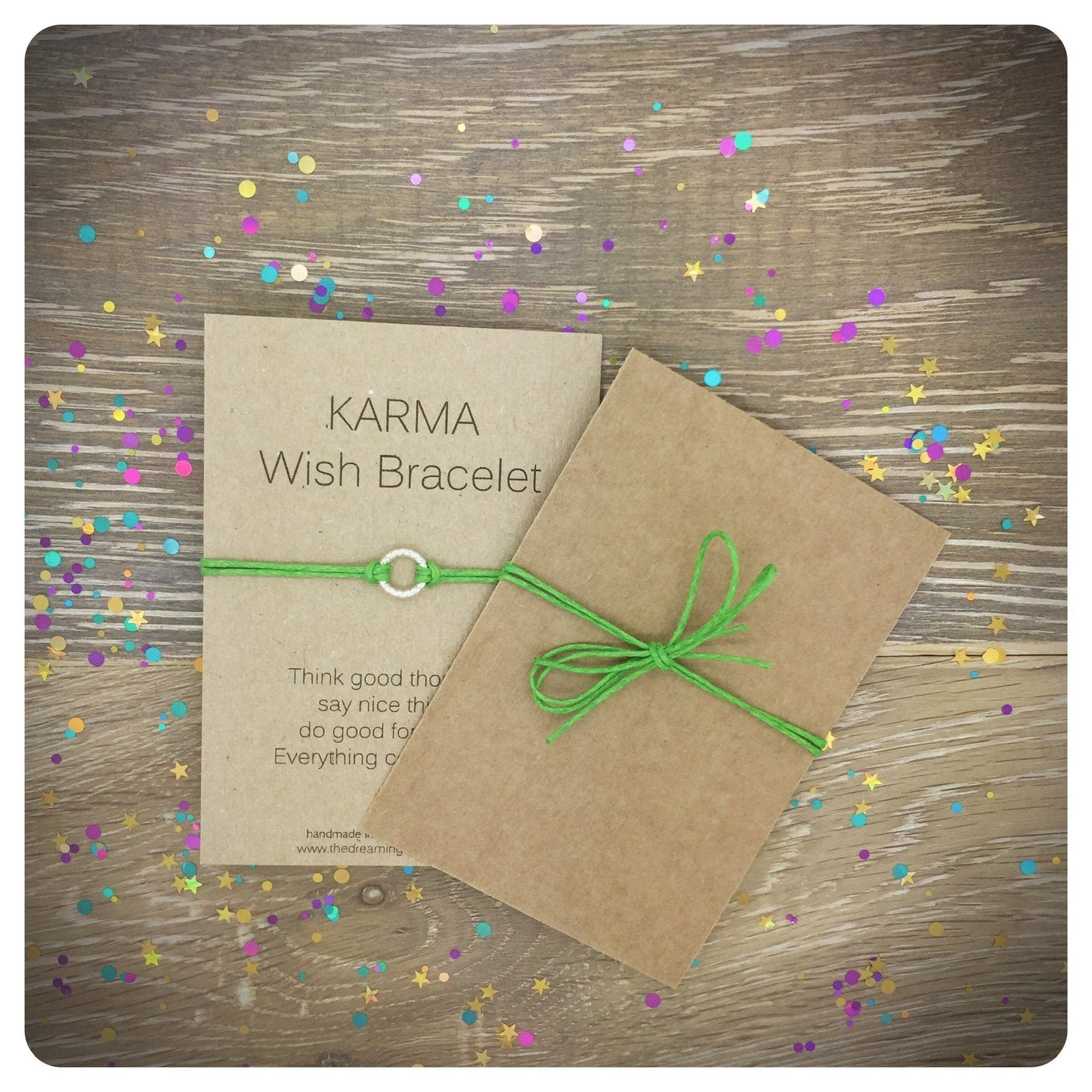 Pack Of Two Matching Karma Wish Bracelet, Yoga Gift, Present For Yogi, Karma Friendship Bracelet Set