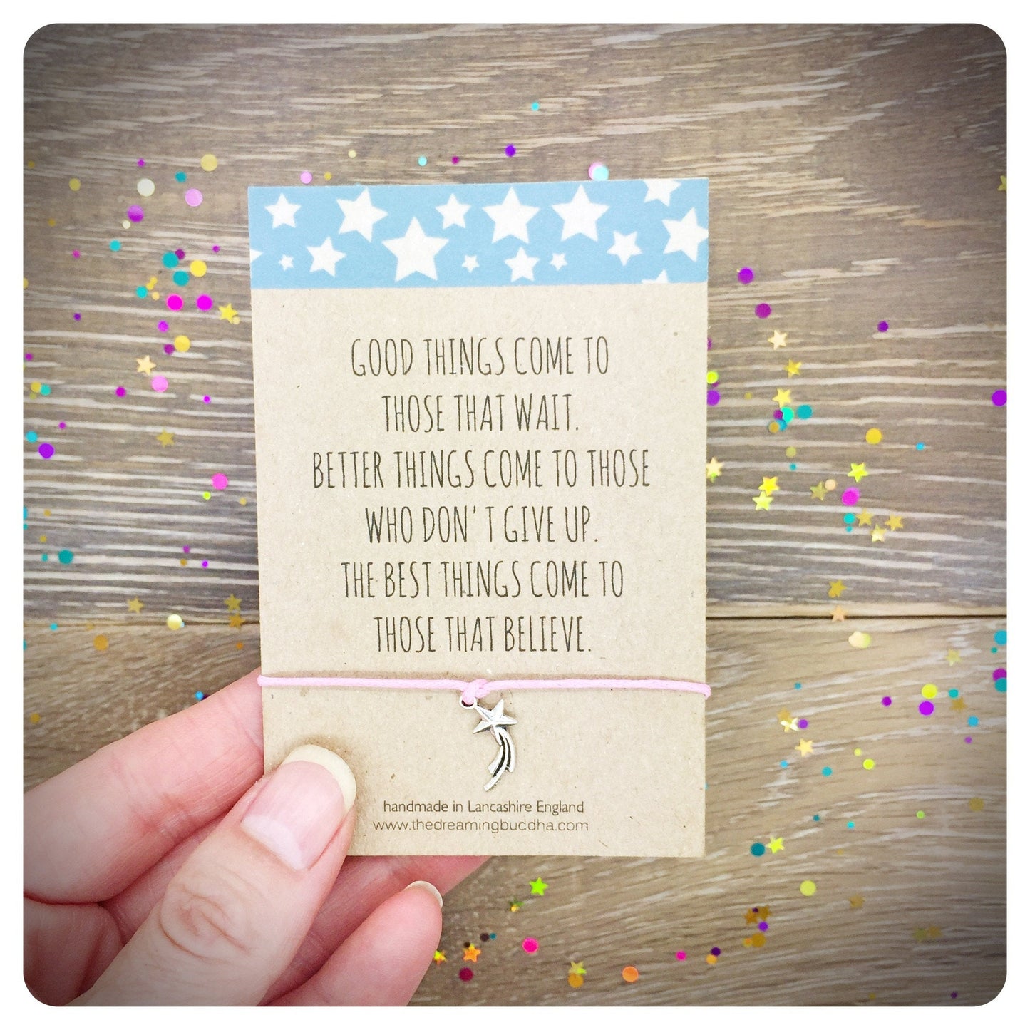 Believe Wish Bracelet, Good Things Friendship Bracelet, Motivational Wish Bracelet, Good Luck Exam Card, Believe in Yourself Gift, Luck Wish