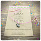 I’m So Lucky You’re My Sister Card, Elephant Charm Wish Bracelet, Sister Appreciation Gift, Sister Birthday Present
