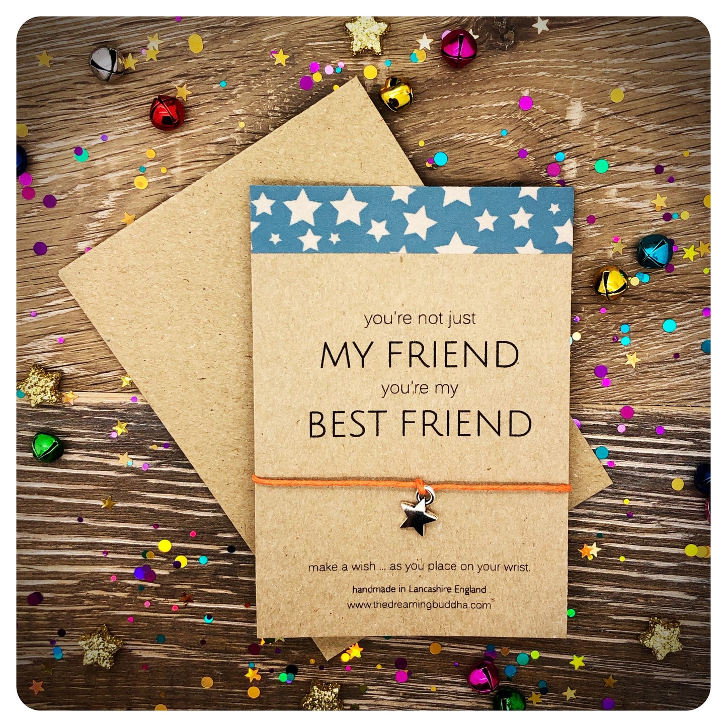 Best Friend Wish Bracelet, Friendship Card, Wish Bracelet, Friend Bracelet, Best Friends Gift, BFF Card, Best Friend Wish Bracelet, BFF Gift