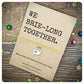 We Belong Together Wish Bracelet, Brie Wishlet, Boyfriend Girlfriend Card, Cheese Lover Jewellery, Cheesy Greeting Card
