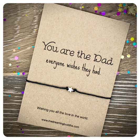 Dad Wish Bracelet, Minimalist Mens Bracelet, Present For Daddy, Best Dad Gift, Dad Appreciation Gift