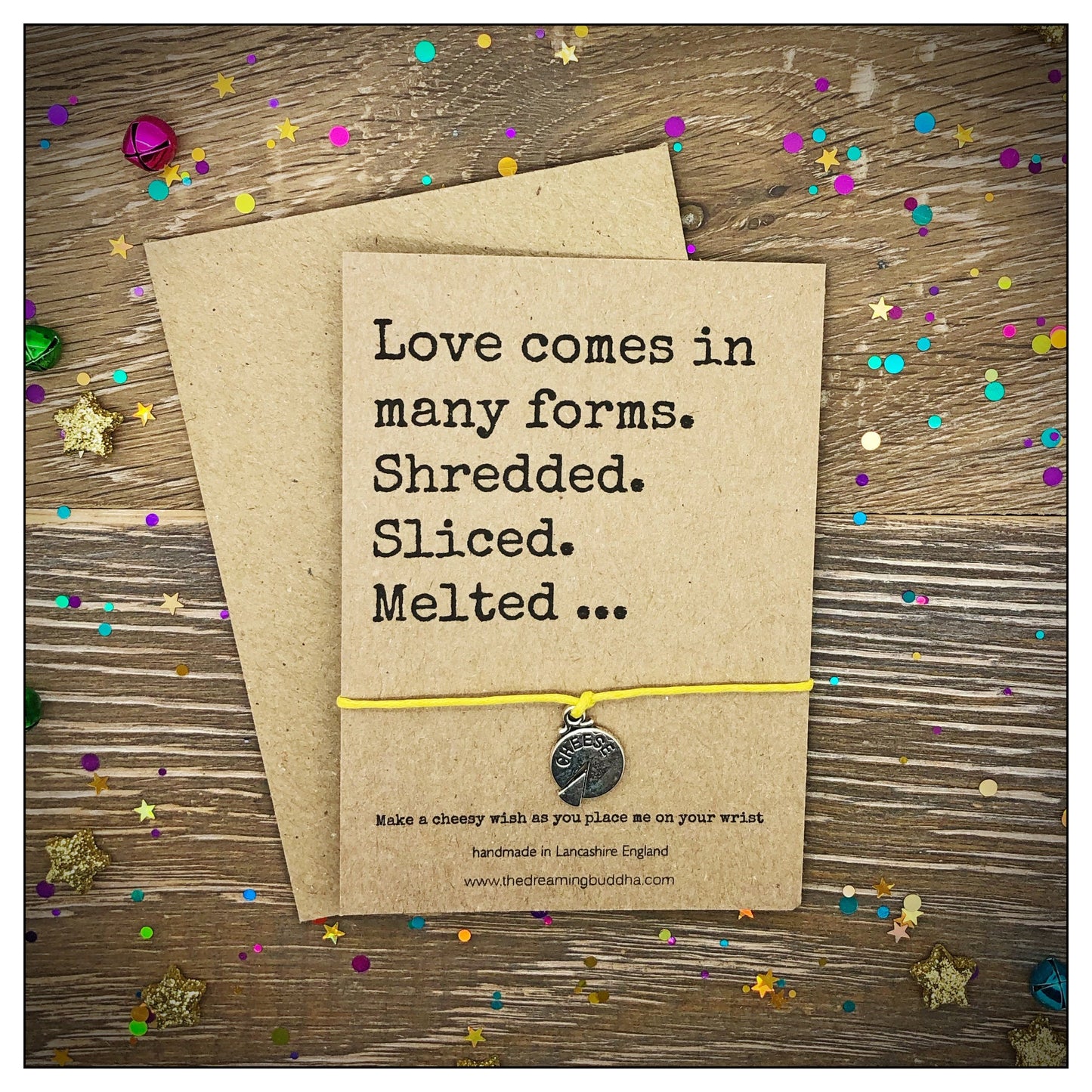 Cheese Love Wish Bracelet, Cheesy Jewellery