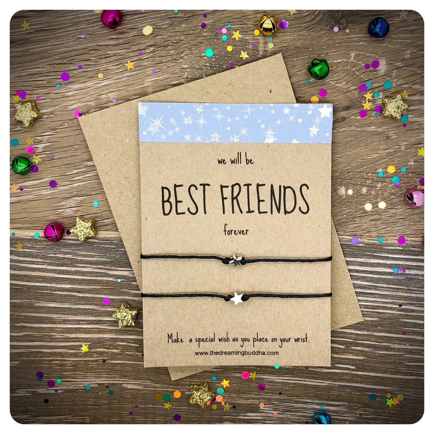 Best Friends Forever Bracelet, Best Friends Wish Bracelet, Friends Forever Card, Friendship Gift, Goodbye Gifts, Best Mates