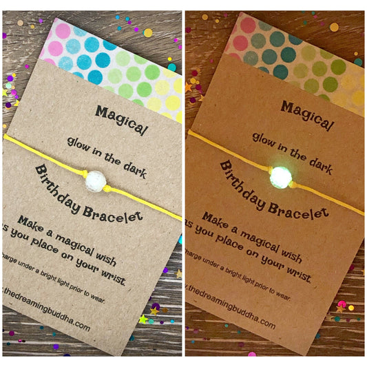 Magical Birthday Gift, Happy Birthday Wish Bracelet, Wizard Birthday Present, Unique Birthday Card