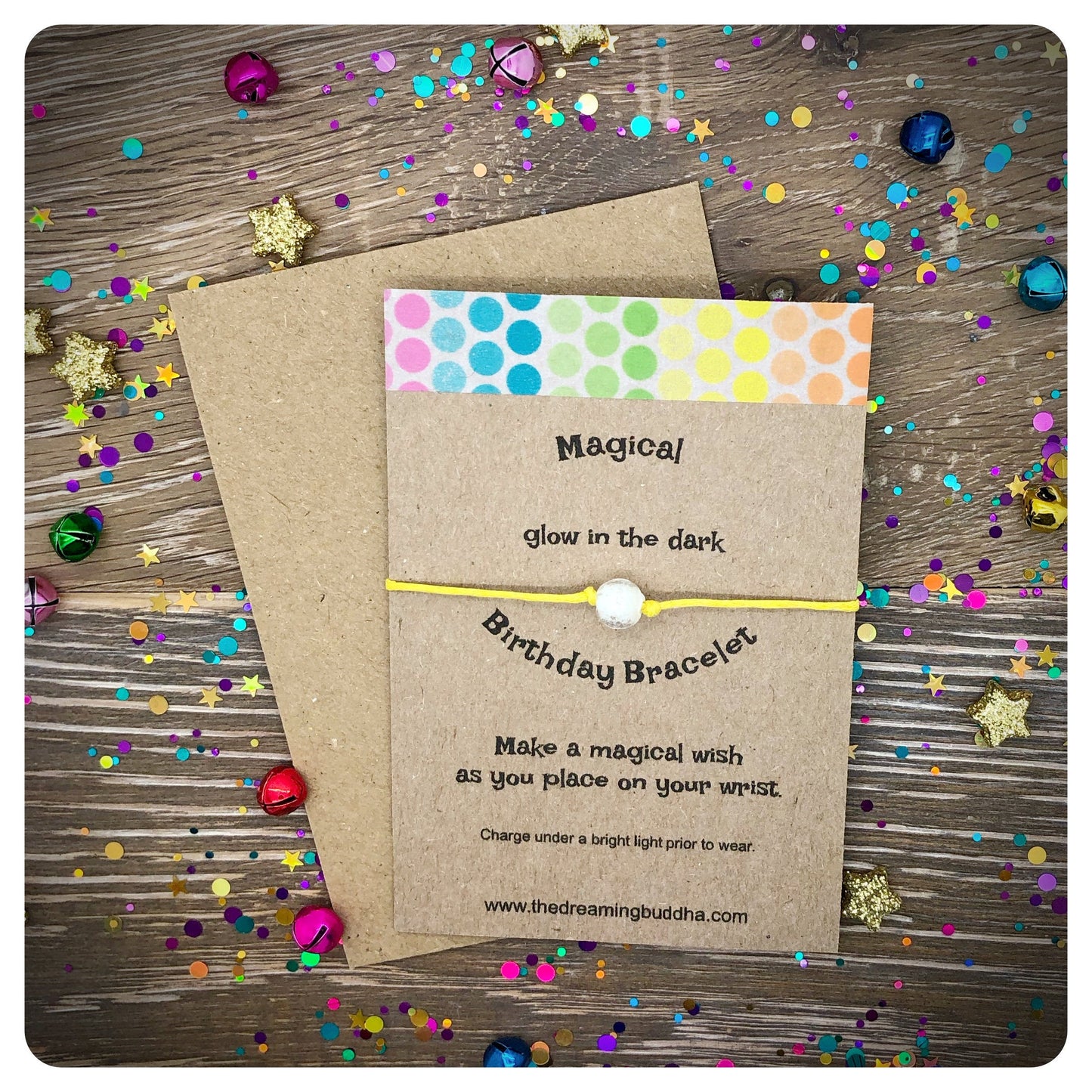 Magical Birthday Gift, Happy Birthday Wish Bracelet, Wizard Birthday Present, Unique Birthday Card