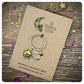 Sun Moon Stars Keyring, Celestial Keychain, 80s Lover Key Ring, You Are The Moon The Sun & All Of My Stars, Birthday Keyring