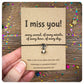 I Miss You Every Second Card, Bunny Hug Wish Bracelet, Long Distance Love Gift, Letterbox Gift