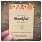 Thanksgiving Wish Card, Thankful Wish Bracelet, Thanksgiving Pumpkin, Thanksgiving Table Decoration, Thanksgiving Dinner Gift