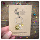 Sun Moon Stars Keyring, Celestial Keychain, 80s Lover Key Ring, You Are The Moon The Sun & All Of My Stars, Birthday Keyring