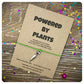 Powered By Plants Vegan Gift, Vegan Environmental Jewellery, Vegetarian Birthday Present, Eco Bracelet