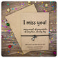 I Miss You Every Second Card, Bunny Hug Wish Bracelet, Long Distance Love Gift, Letterbox Gift