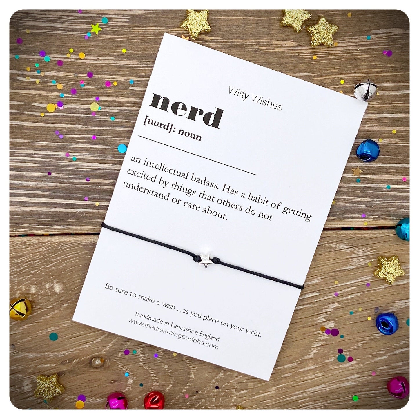 Nerd Dictionary Definition, Nerd Wish Bracelet, Teen Friendship Bracelet, Graduation Gift