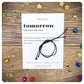 Tomorrow Dictionary Definition, Tomorrow Wish Bracelet, Friendship Bracelet, Gift For Family
