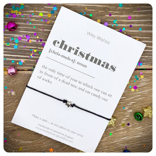 Christmas Dictionary Definition, Christmas Definition Wish Card, Stocking Filler, Secret Santa gift
