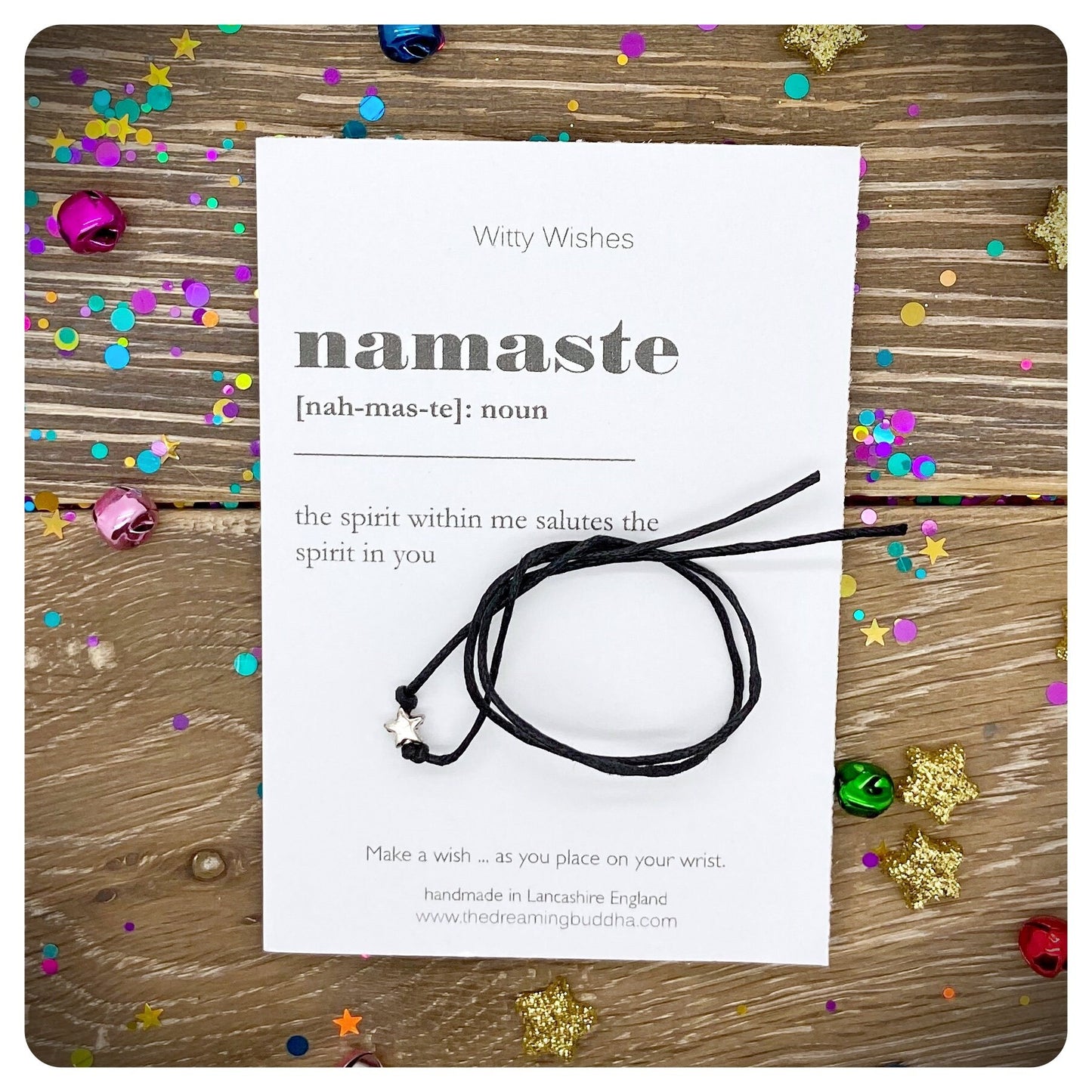 Namaste Dictionary Definition, Namaste Definition Art Print, Minimalist Wish Bracelet, Gift For Yoga Lover