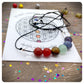 Adjustable 7 Chakra Necklace, Beaded Meditation Necklace, Yoga Jewellery, Chakra Birthday Gift, Gemstone Necklace