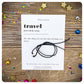 Travel Dictionary Definition Wish Bracelet, Travelling Gift, Travel Jewellery, Travel Friendship Gift