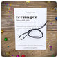 Teenager Wish Bracelet, Teenager Dictionary Definition Card, Teen wish Bracelet, Official Teen Gift