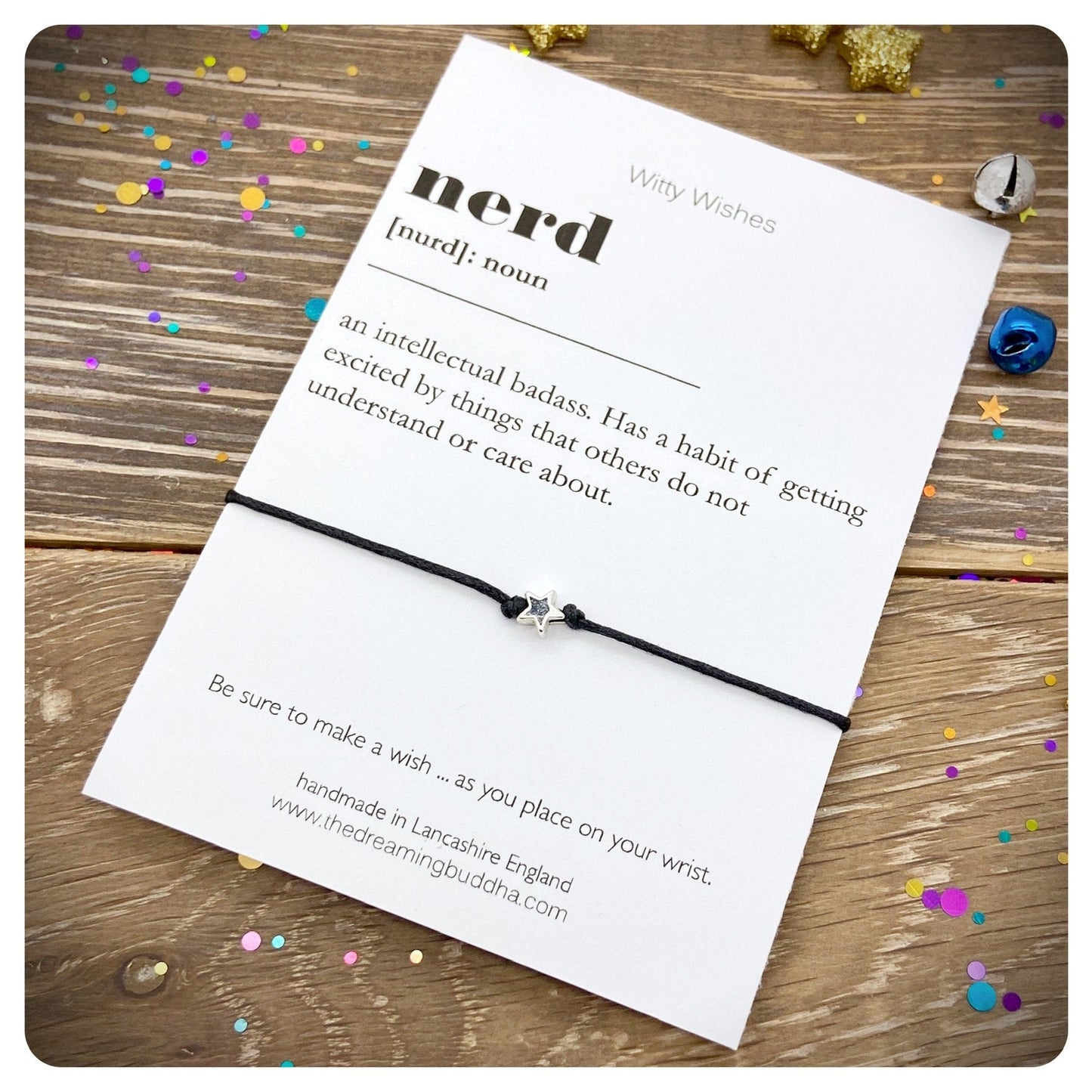 Nerd Dictionary Definition, Nerd Wish Bracelet, Teen Friendship Bracelet, Graduation Gift